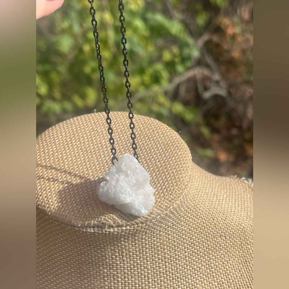 Geode Cluster Statement Necklace - image 3